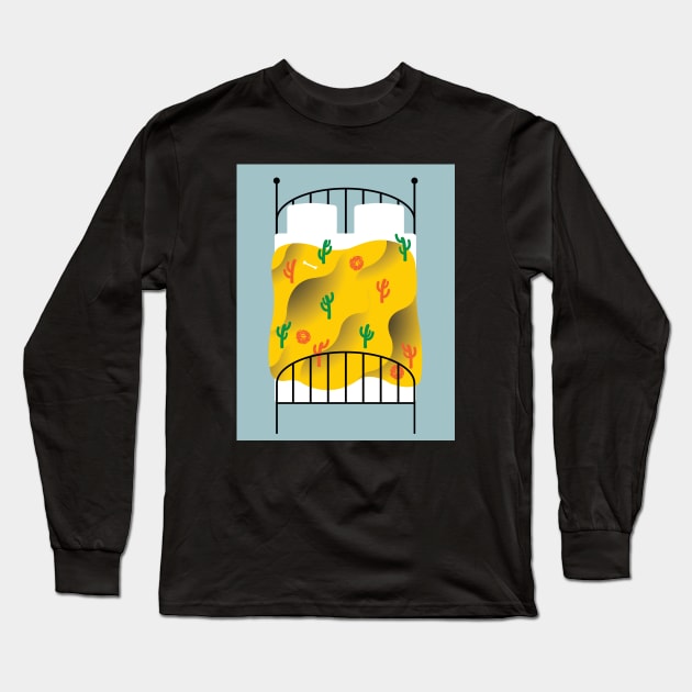 Desert bed Long Sleeve T-Shirt by Neil Webb | Illustrator